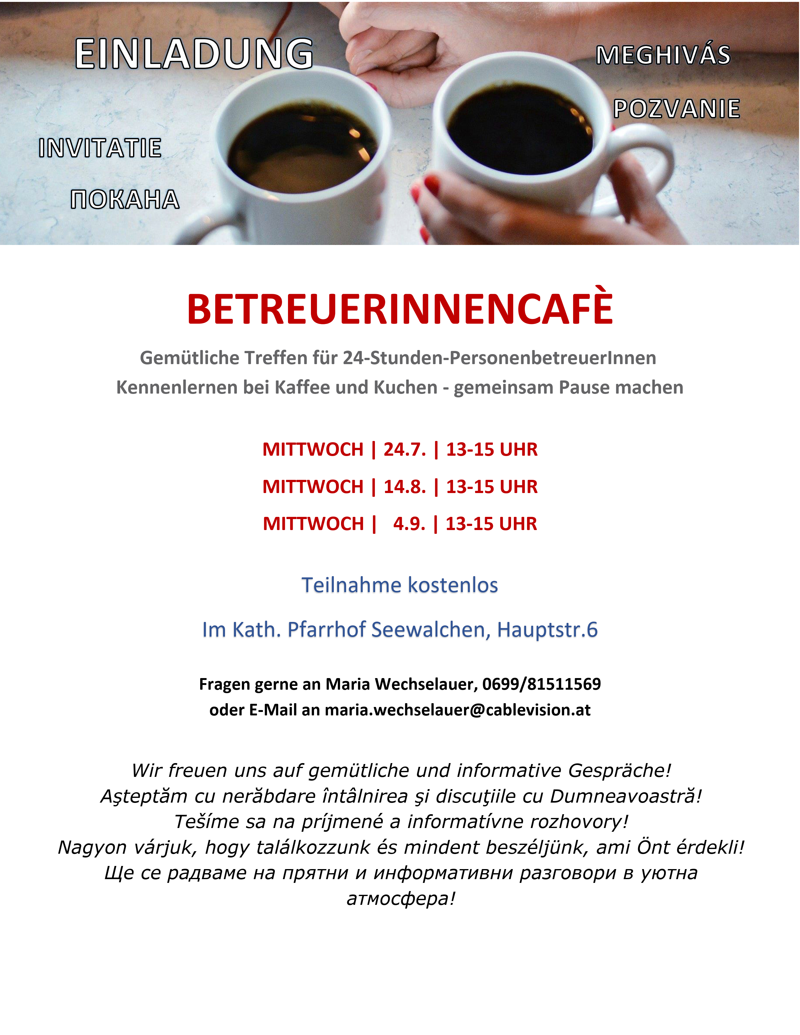 Betreuerinnencafe