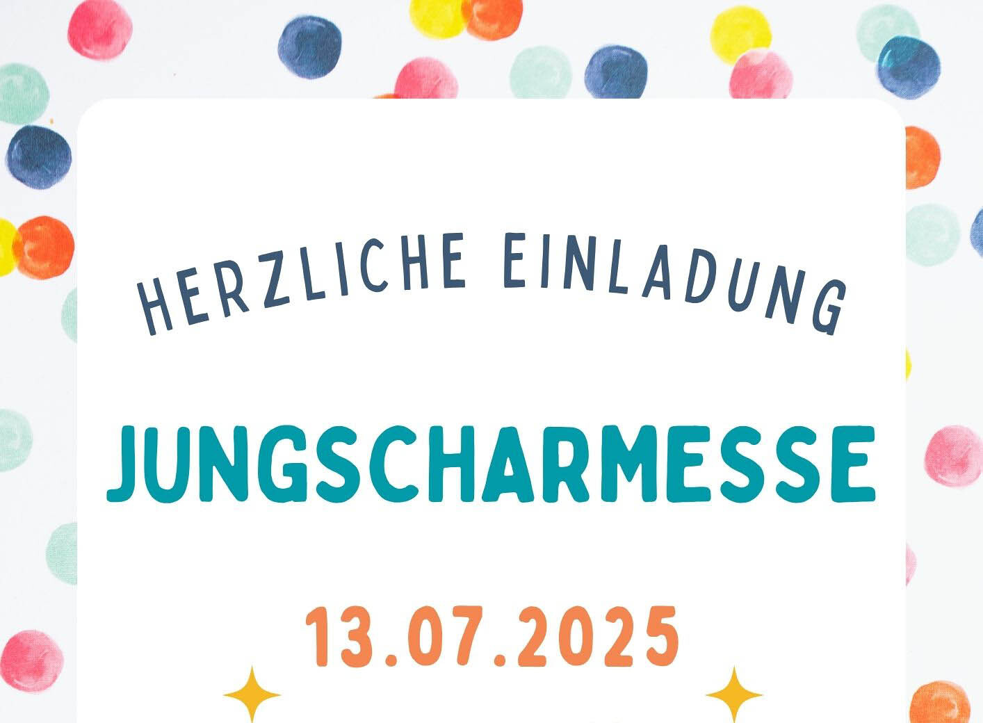Einladung Jungscharmesse